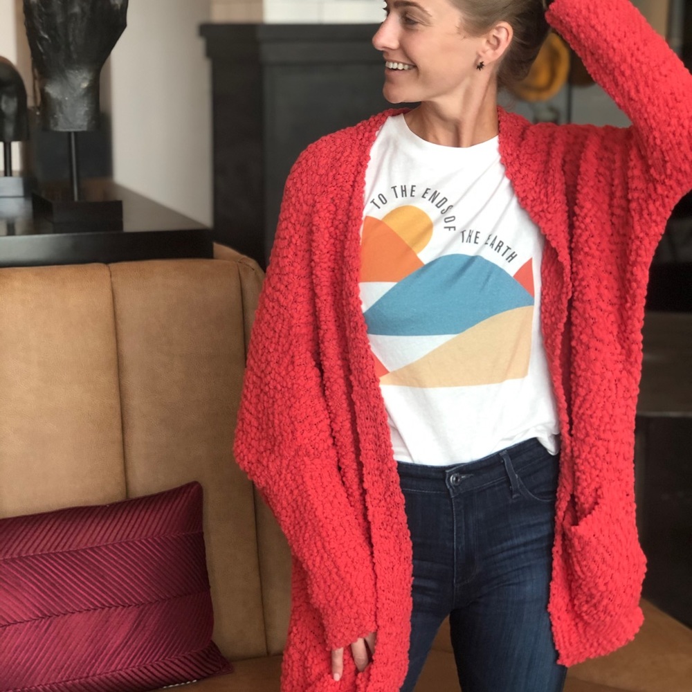Coral Cardigan